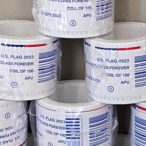 2023 Forever Stamps ten Rolls Holiday use GOOD